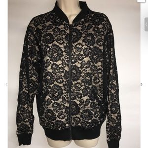 Express Lace Bomber Jacket Size XL